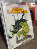 National Lampoon November 1971 Horror issue, Gahan Wilson signed cover with monster bursting through page