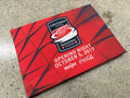 Little Caesars Arena Opening Night October 5 2017 commemorative rally towel, red with inaugural season crest and Meijer Coca-Cola sponsors
