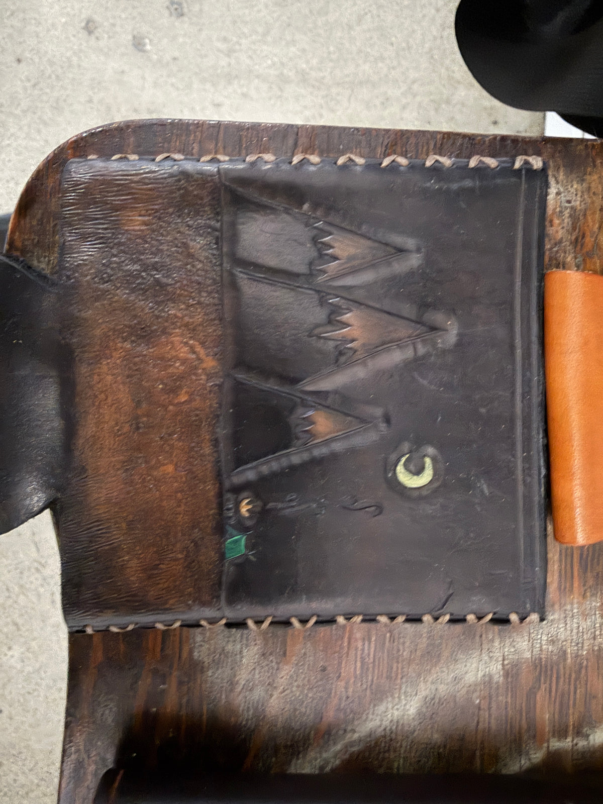 The Foundry Can Sleeve — Hand-Tooled Leather, One of a Kind (Your Choice of Design)