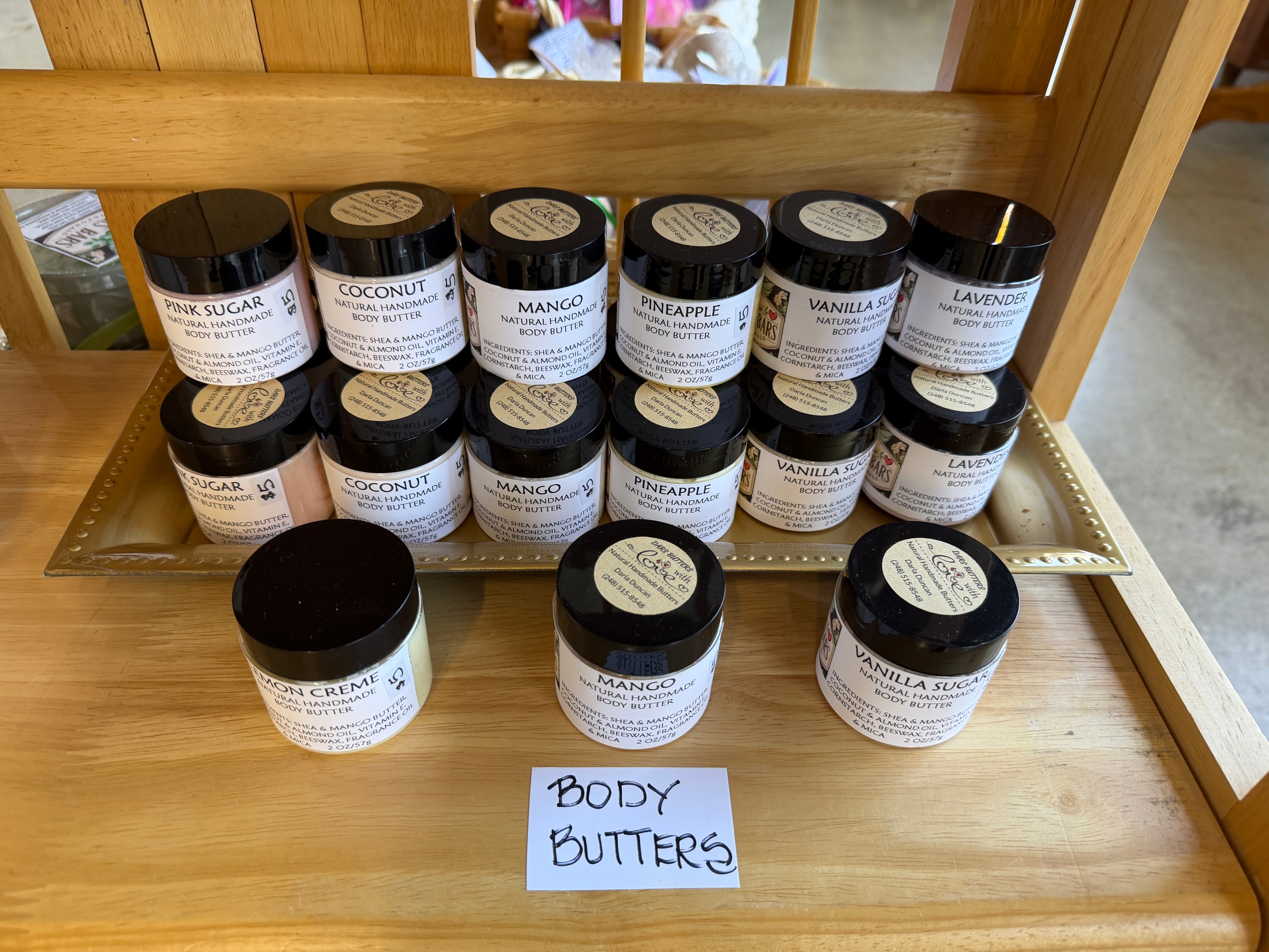 Body Butter 2 oz by Dars Bars — Your Choice of Scent