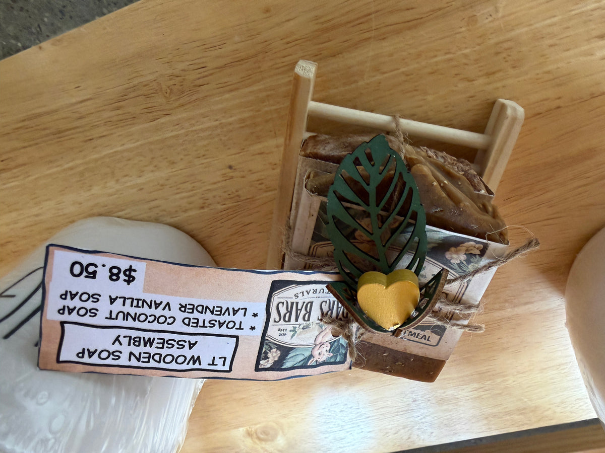 Wooden Soap Saver Assembly Gift Pack by Dars Bars — Your Choice of Soap