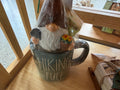 Rae Dunn Coffee Mug “Hiking Fuel” Gift Set by Dars Bars — w/ Electric Earth Soap & Garden Gnome