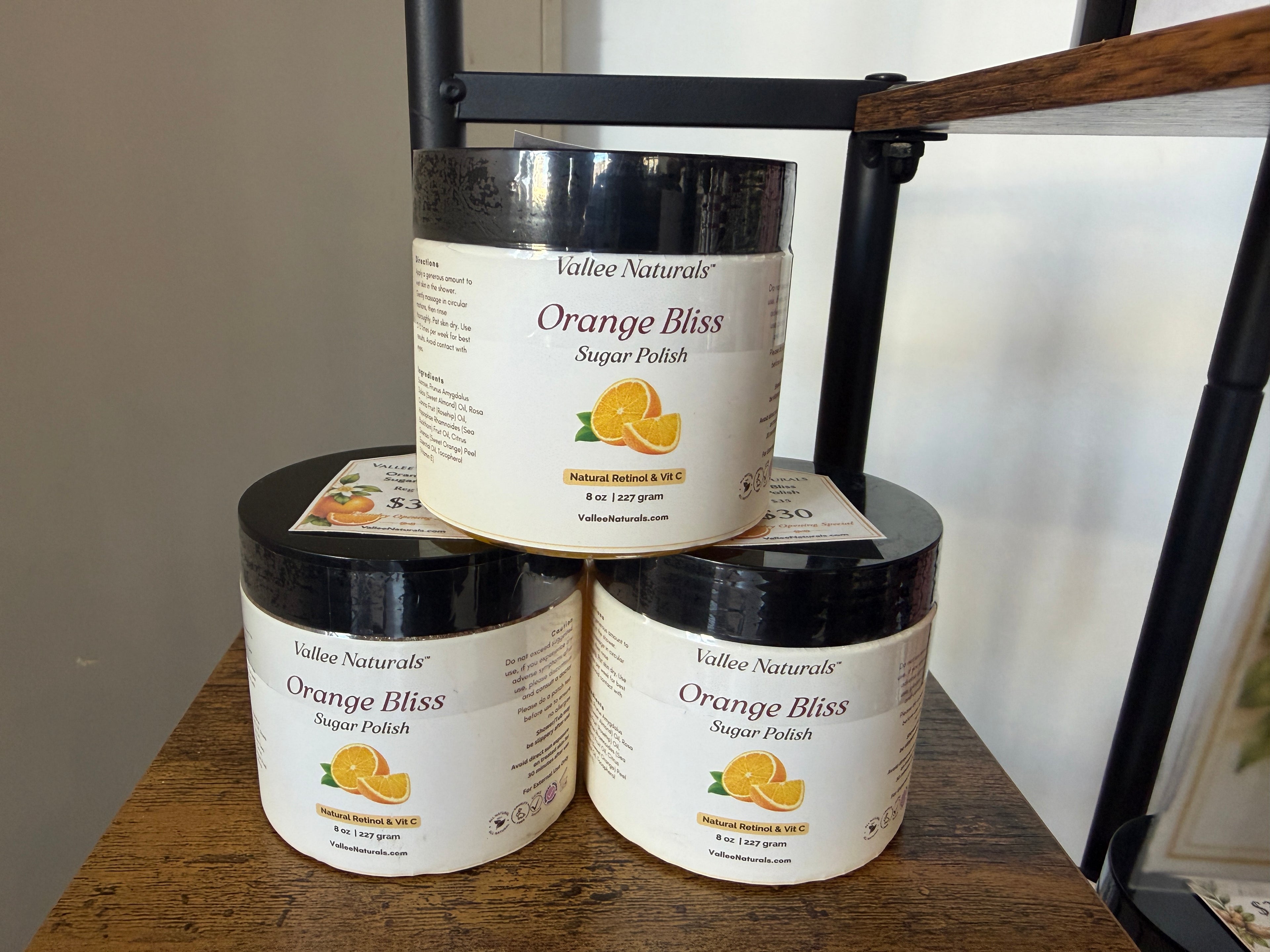 Orange Bliss Sugar Polish by Vallee Naturals
