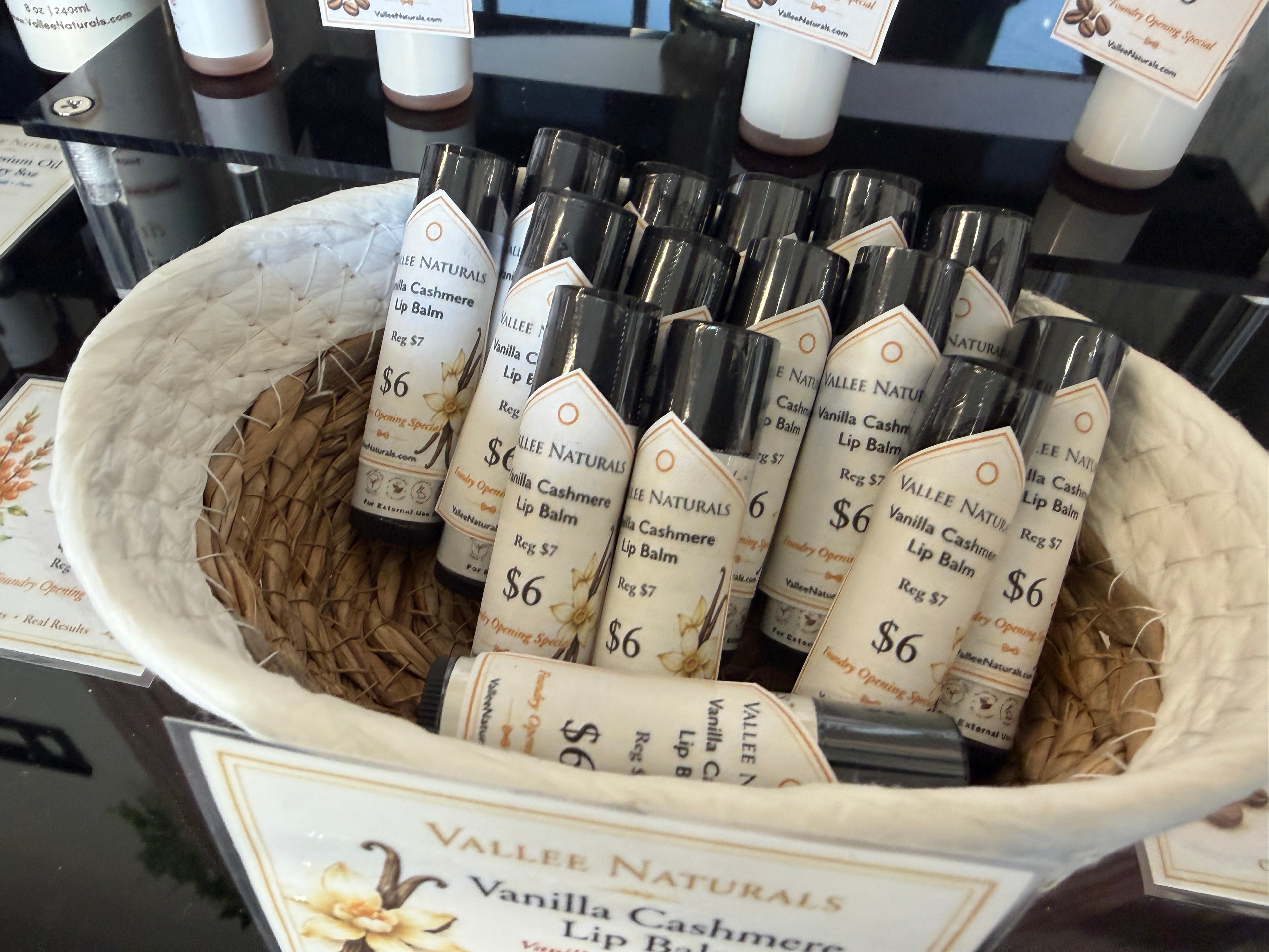 Vanilla Cashmere Lip Balm by Vallee Naturals