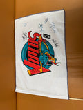Detroit Vipers multi-signed team flag IHL hockey Turner Cup champions Palace of Auburn Hills with player signatures