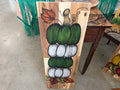 Hand-Drawn MSU Pumpkin Porch Sign — Acacia Wood, 12" x 36" by Artistic Transformations by Renee Reese