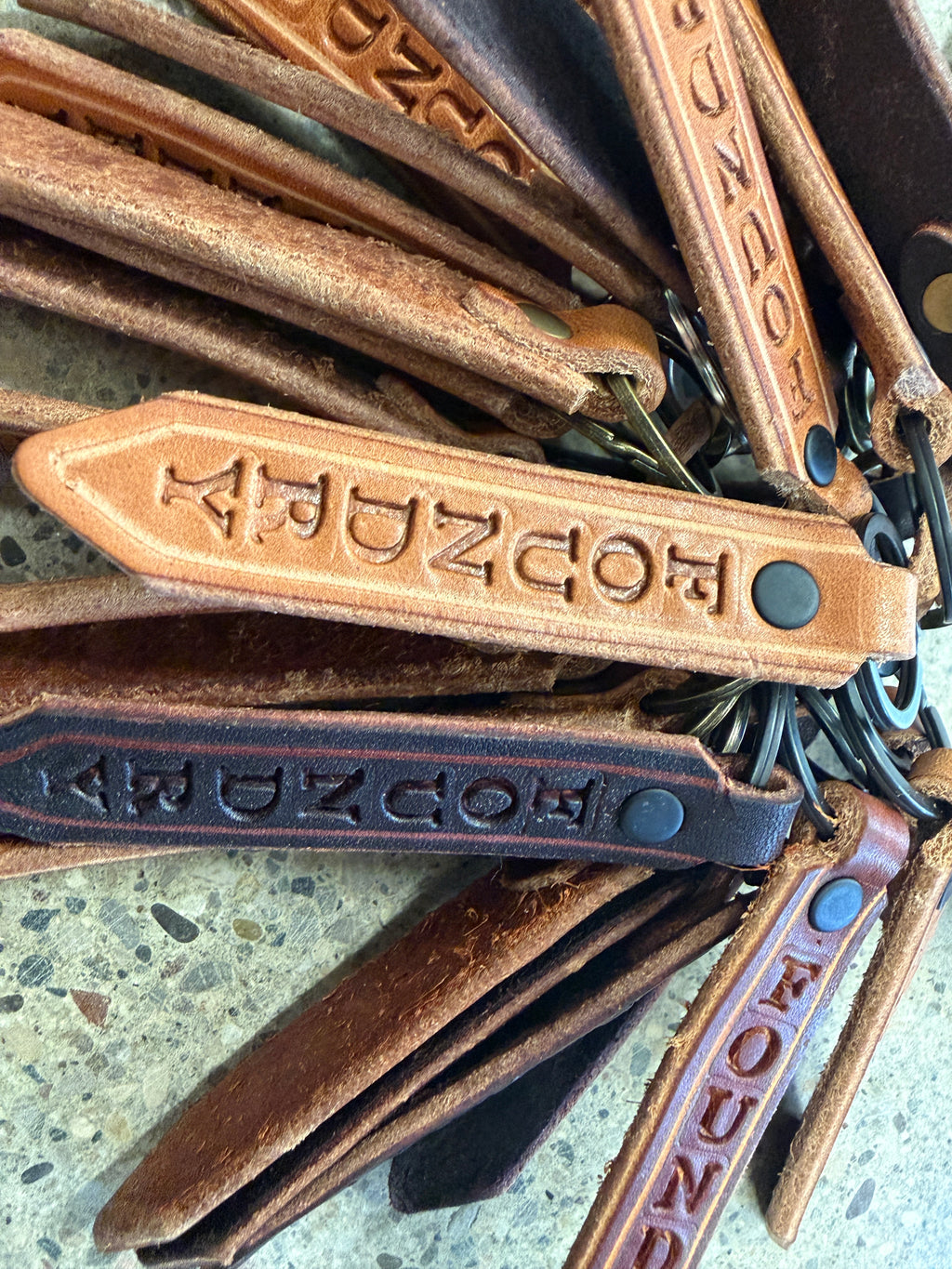The Foundry Leather Keychain