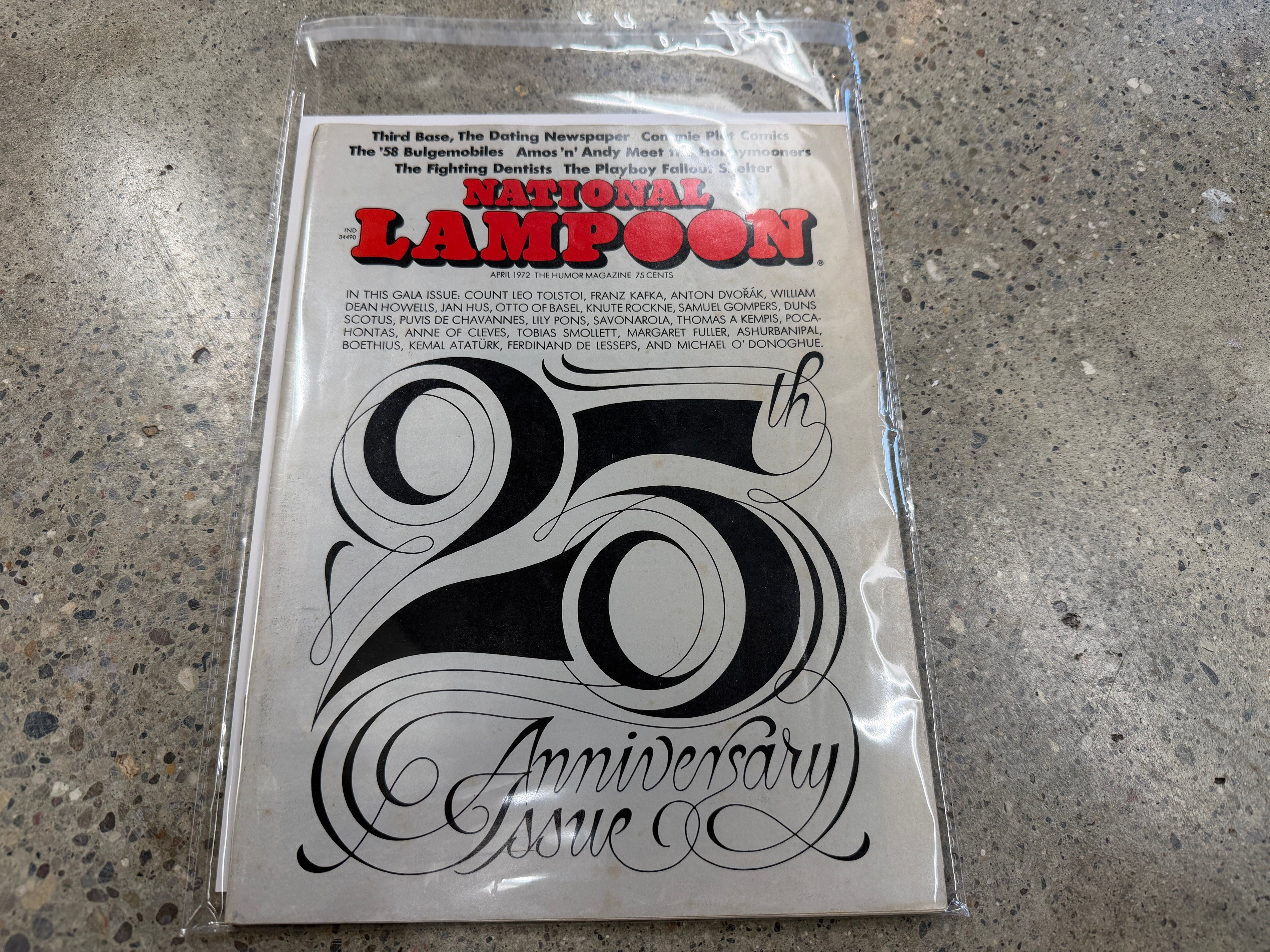 National Lampoon 25th Anniversary Issue, April 1972, bagged and boarded