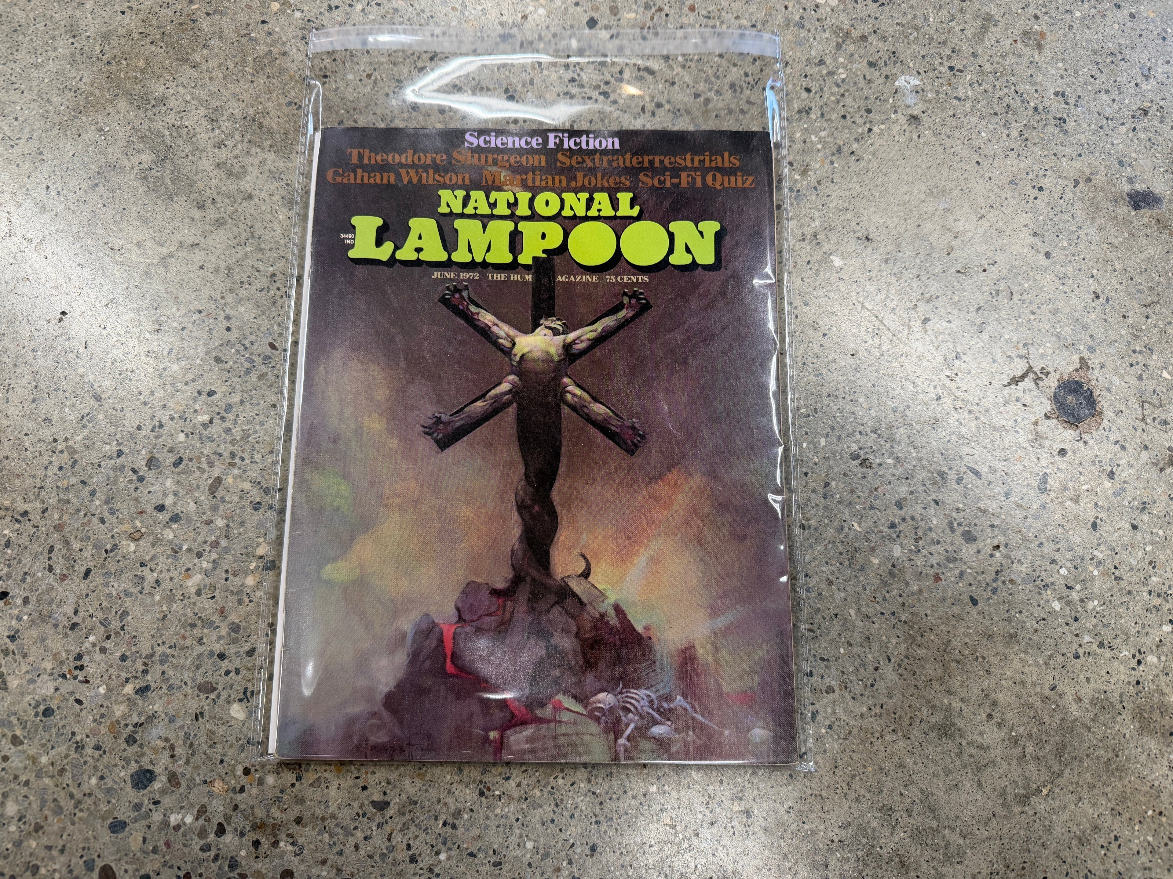National Lampoon Science Fiction June 1972 issue, bagged and boarded