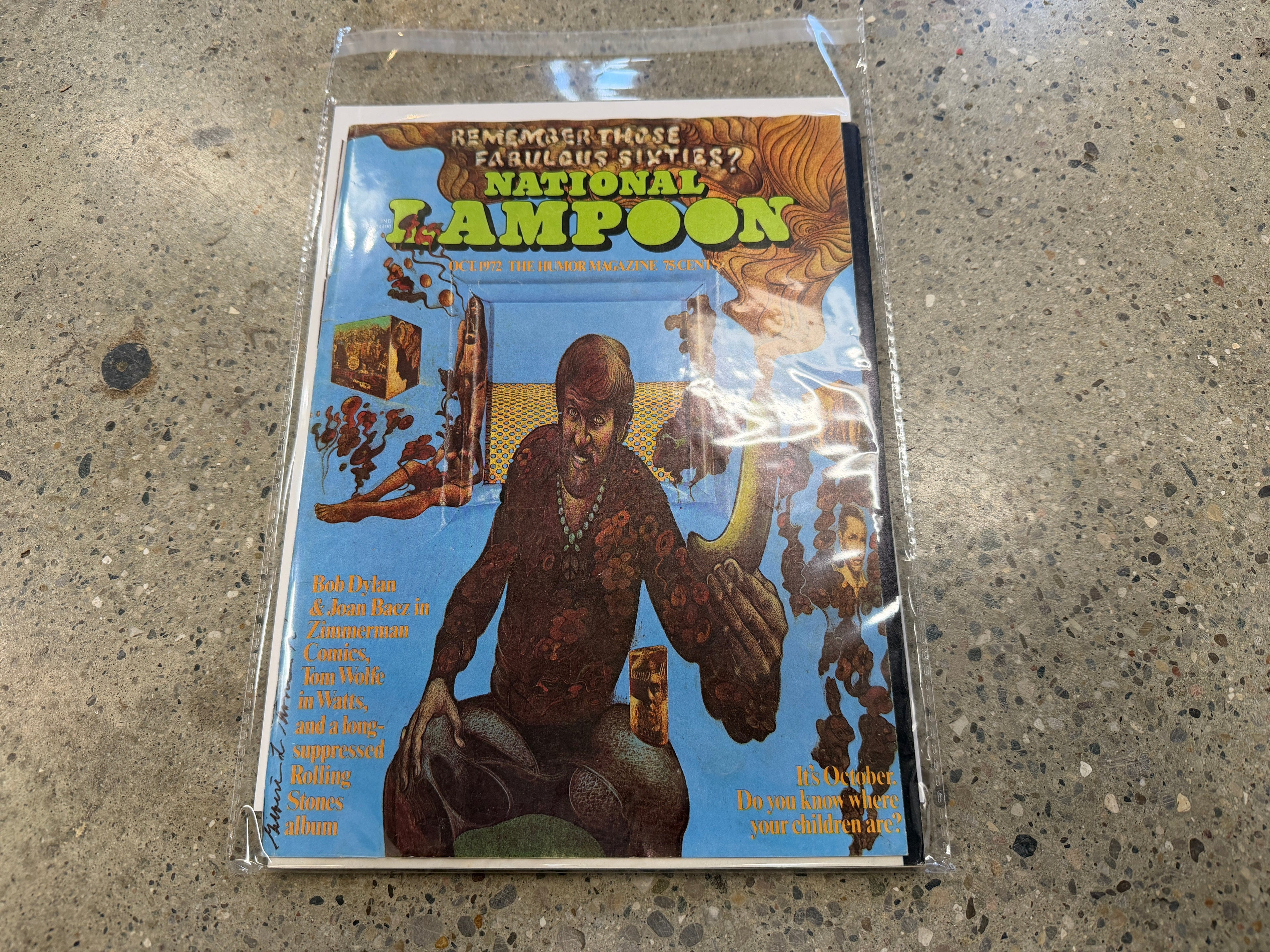 National Lampoon Remember Those Fabulous Sixties? October 1972 issue, bagged and boarded