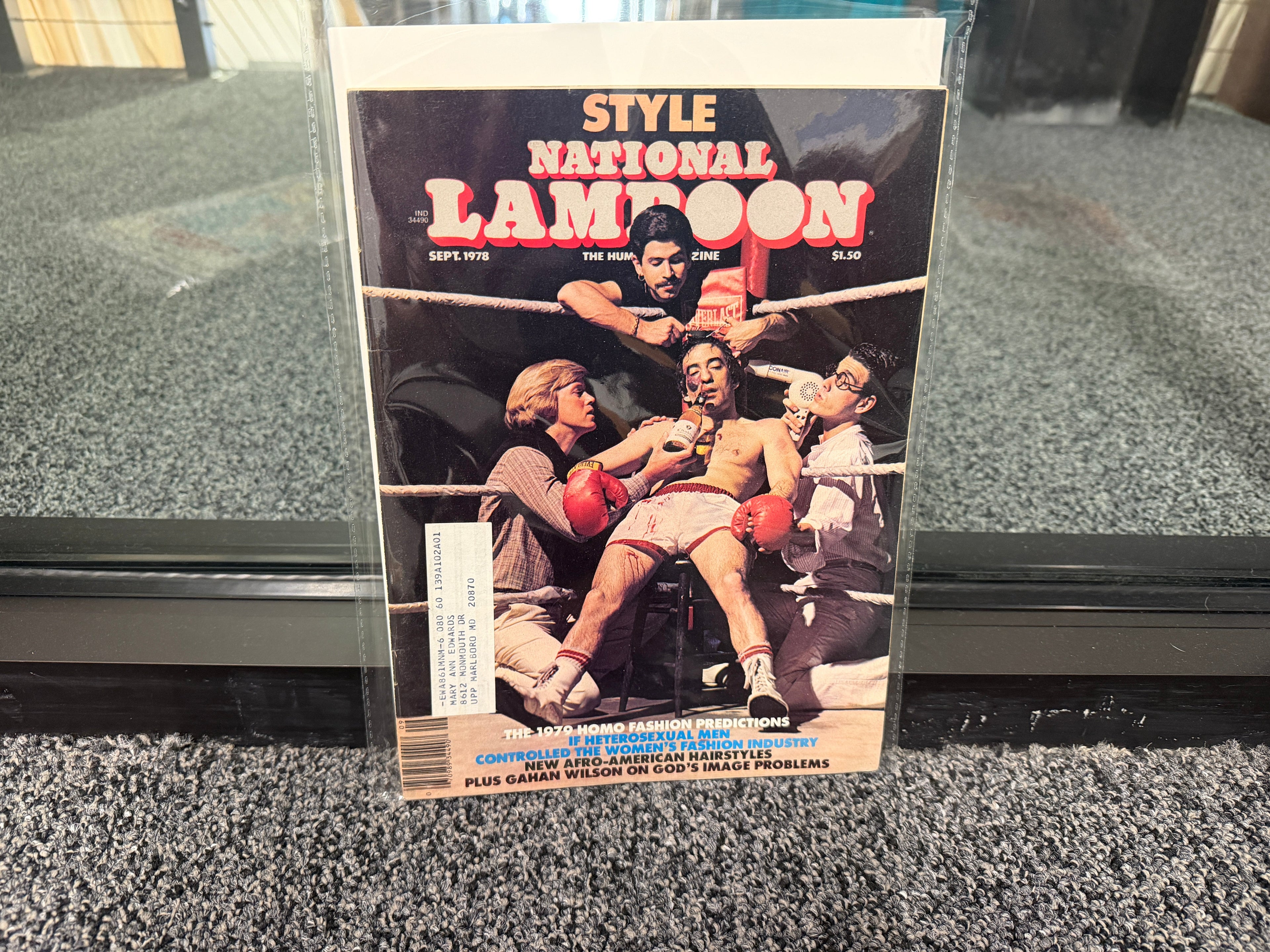 National Lampoon September 1978 Style issue cover with boxer in corner