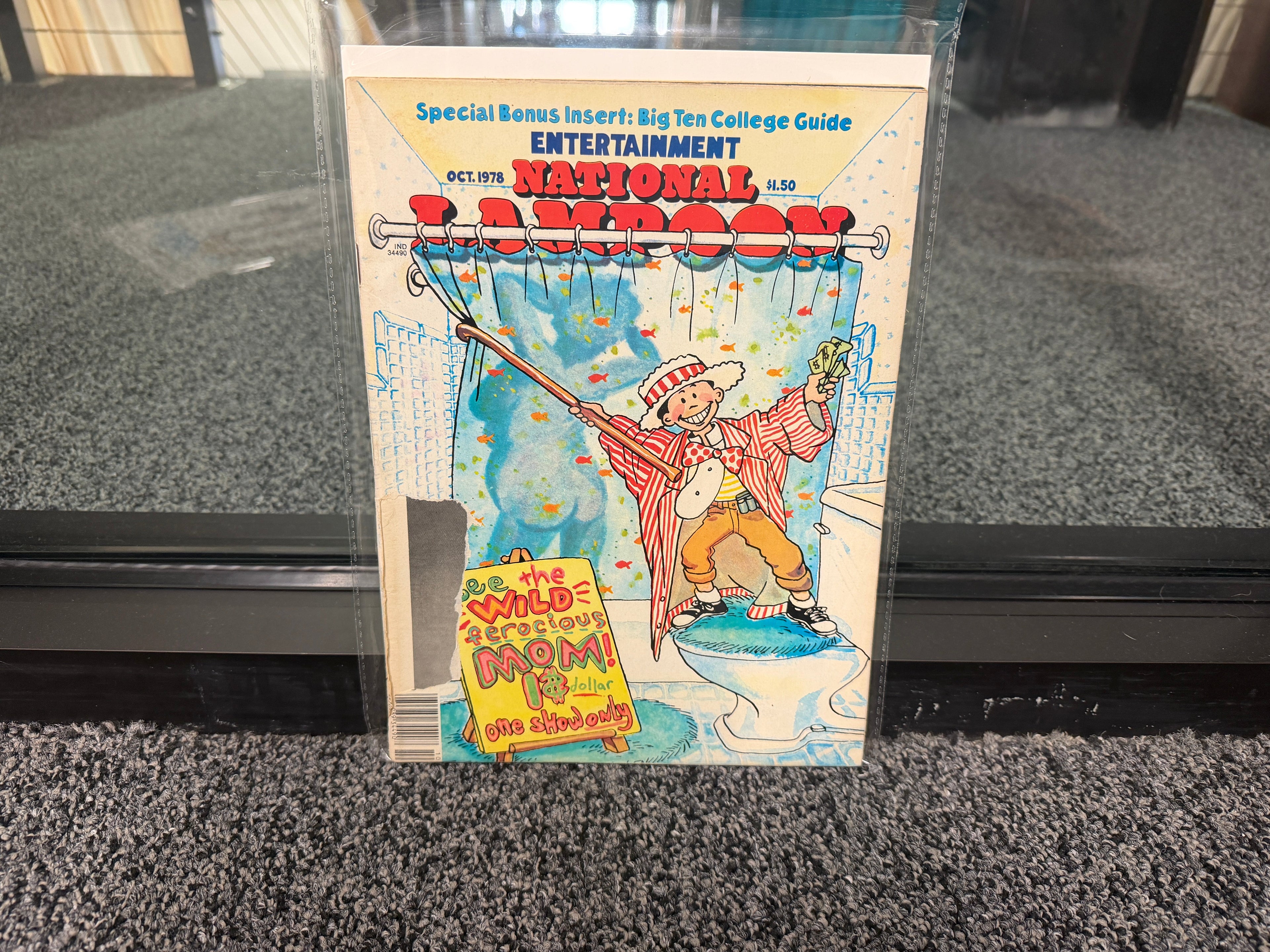 National Lampoon October 1978 Entertainment issue cover with carnival barker
