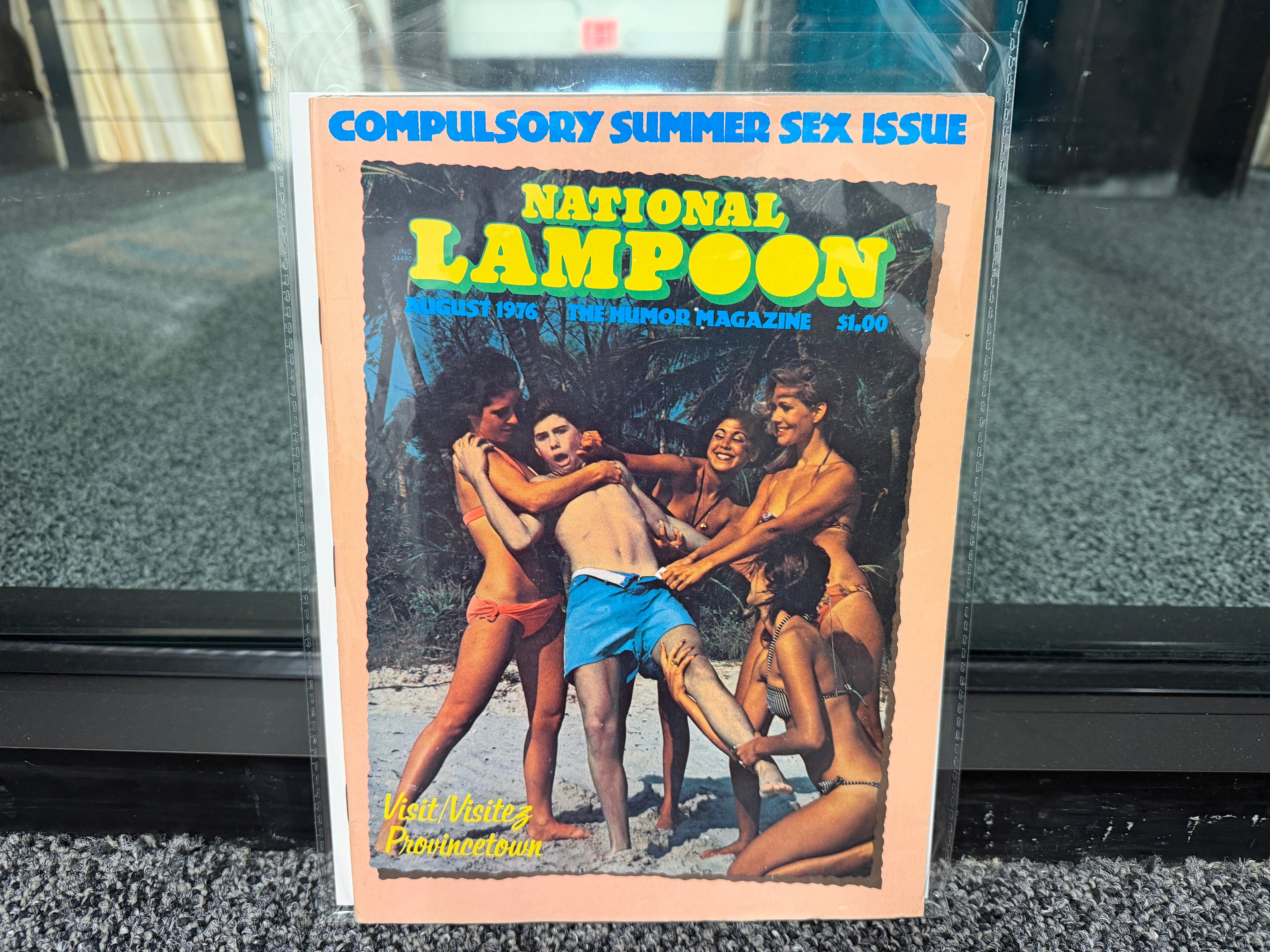National Lampoon August 1976 Compulsory Summer Sex Issue beach photo cover
