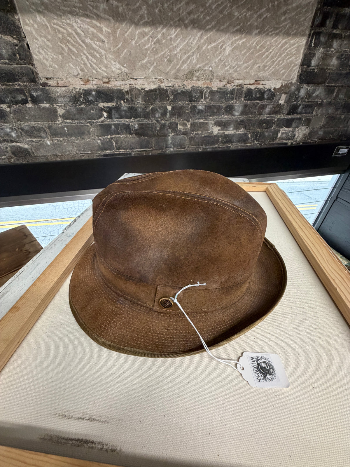 Vintage leather hat