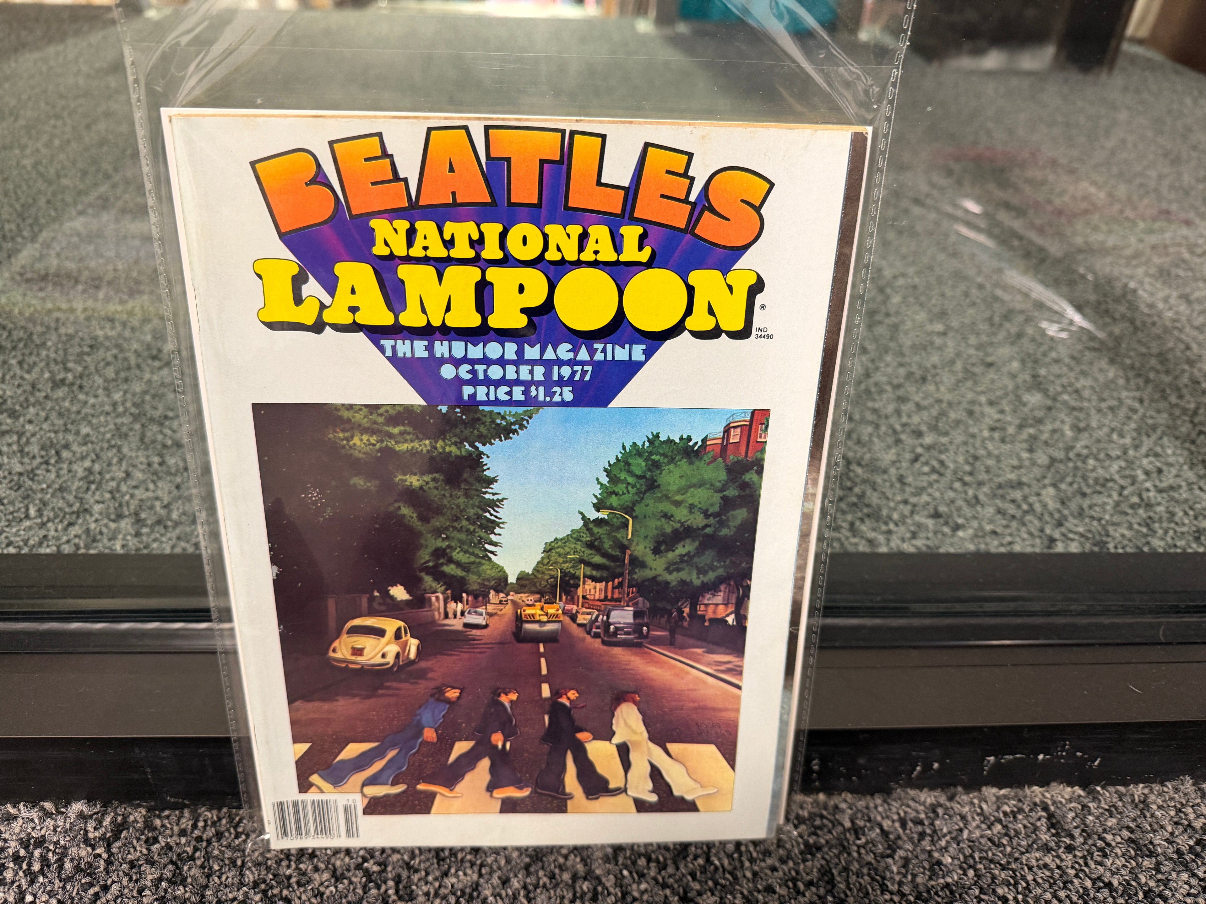 National Lampoon October 1977 Beatles Issue cover with Abbey Road parody