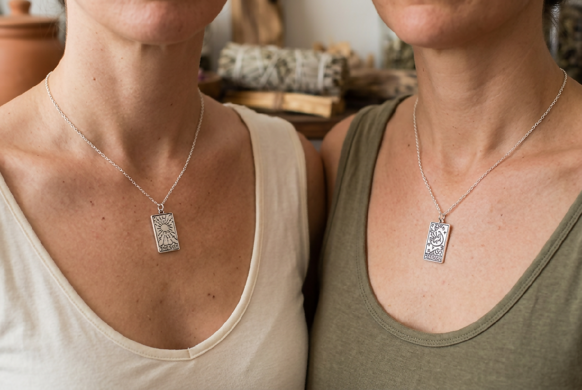 Stainless-Steel Tarot Necklace