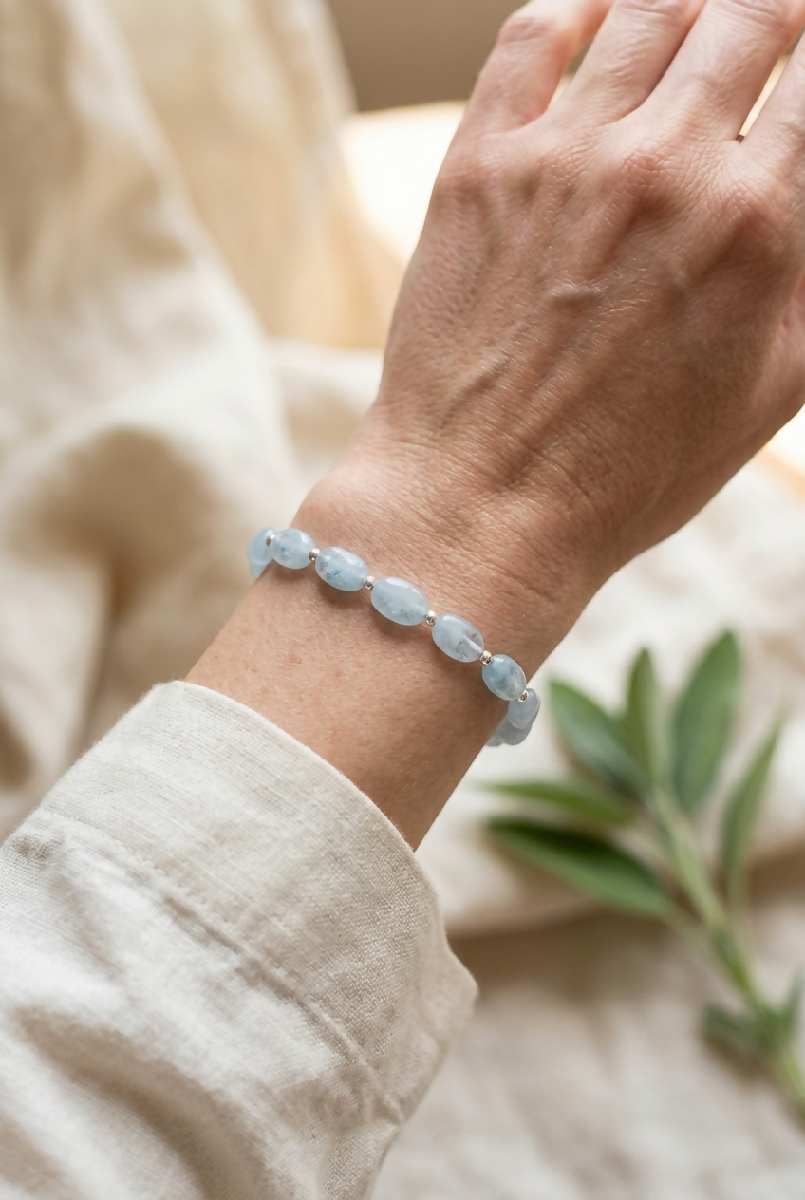 Aquamarine Bracelet (Joy, Emotional Healing)