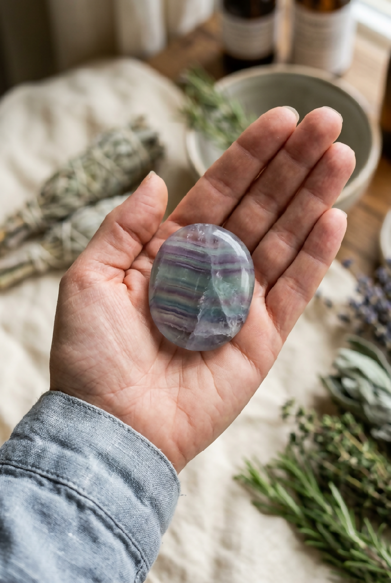 Fluorite Pocket Stone