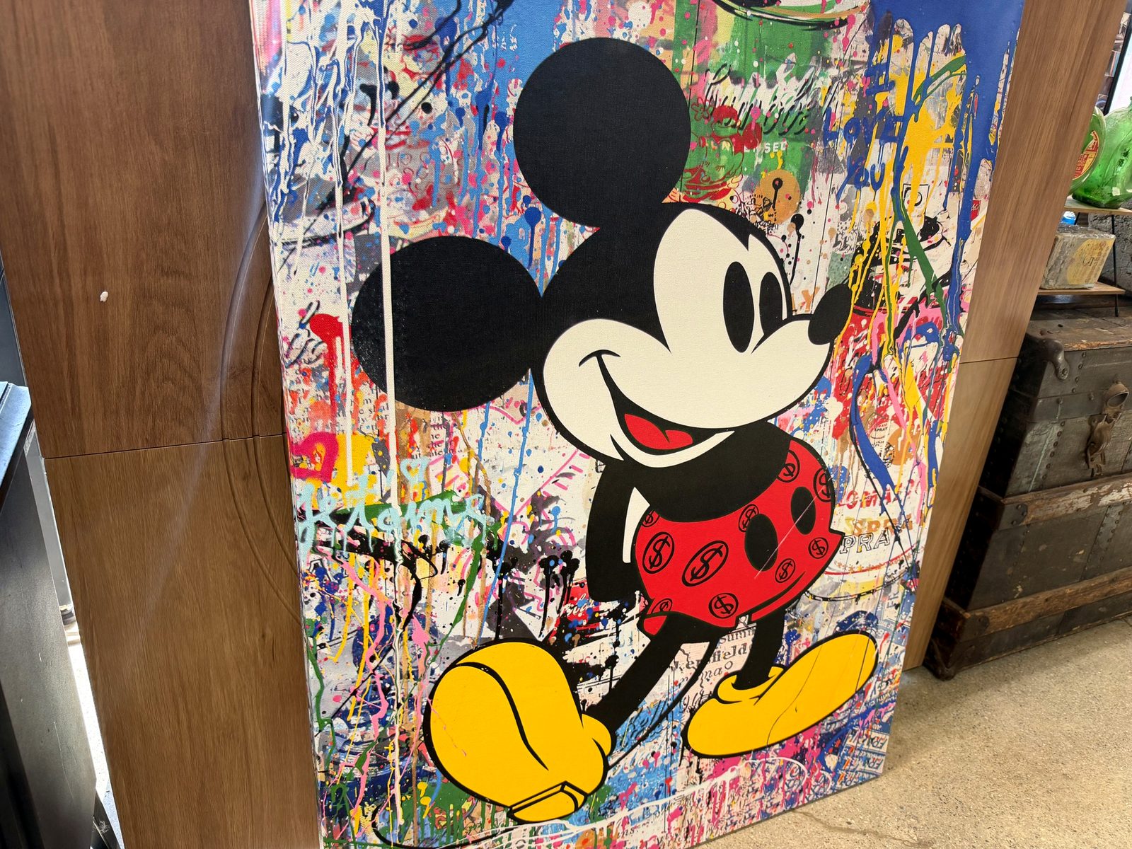 Biggs — Original Mixed Media Canvas, 30" x 40" (Pontiac Artist)