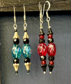 Rose Bead Earrings — Handmade by Sweet Sinister