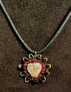 Pink Heart Burst Pendant Necklace — Handmade by Sweet Sinister