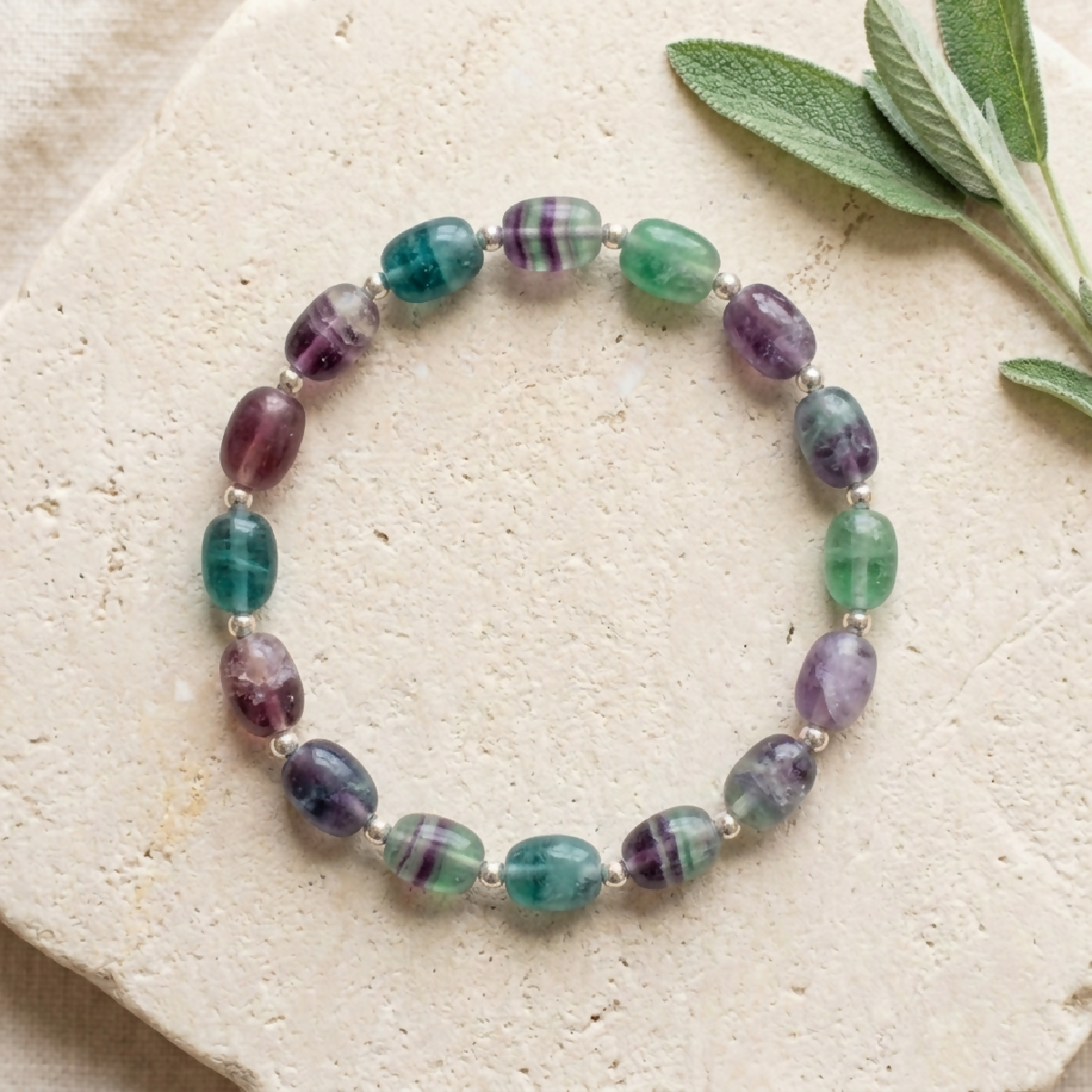 Fluorite Bracelet (Calming, Intuition )