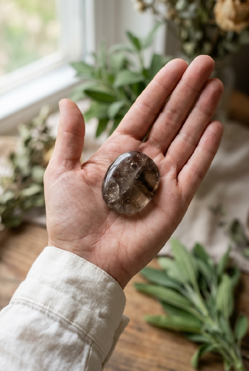Smoky Quartz Pocket Stone