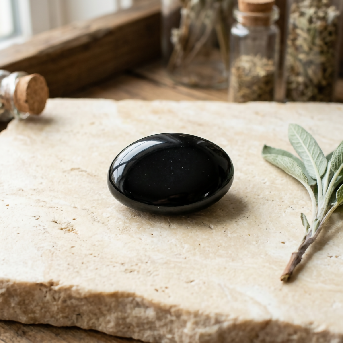 Obsidian Pocket Stone