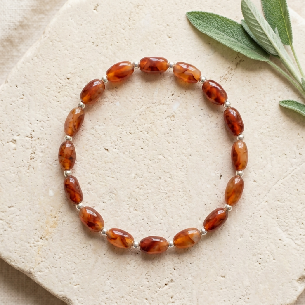 Carnelian Bracelet (Passion, Confidence)