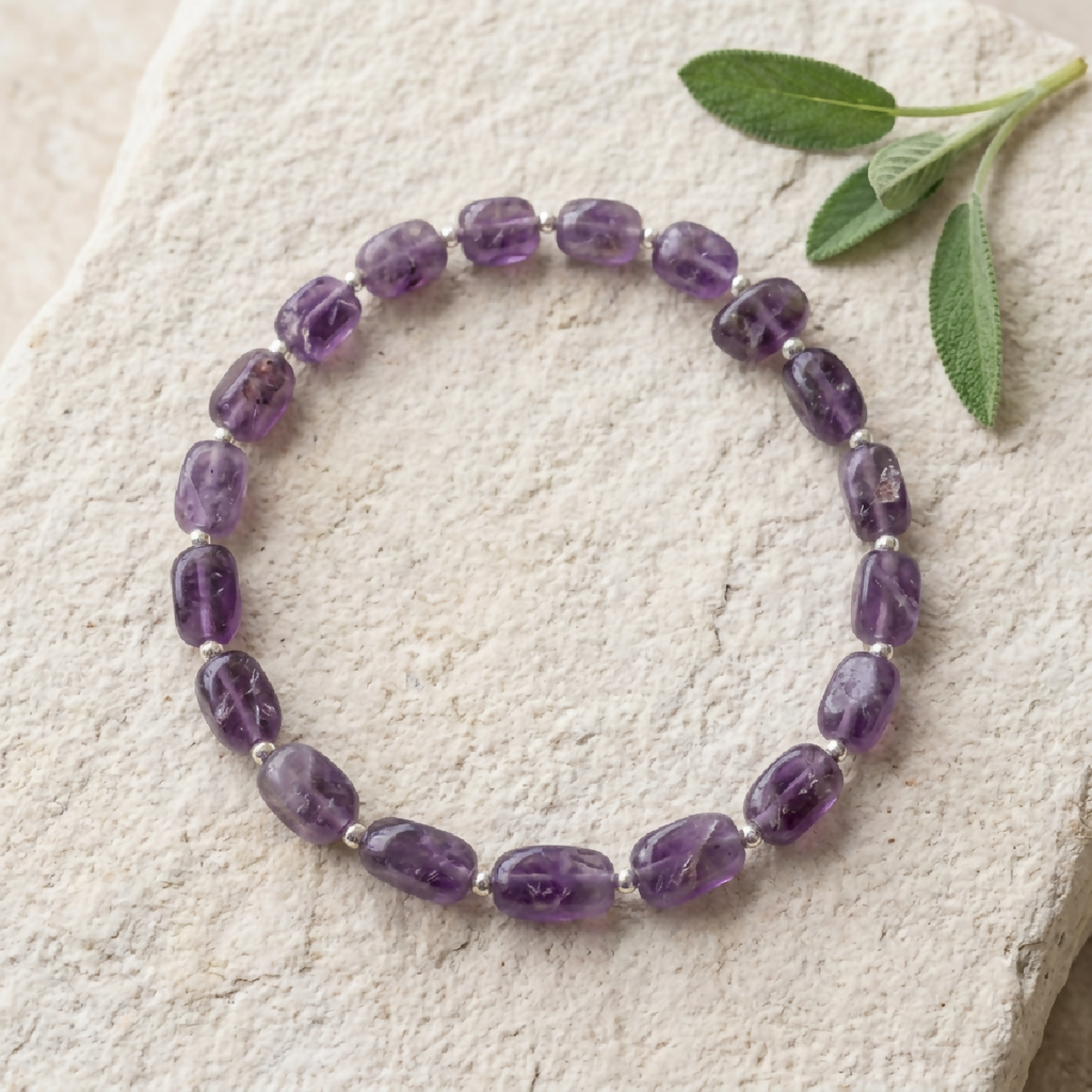 Amethyst Bracelet (Meditation, Calm)