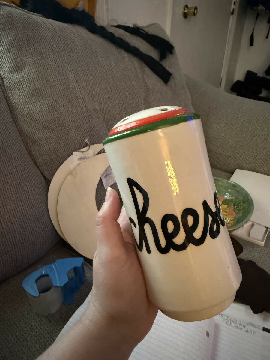 Vintage cheese shaker