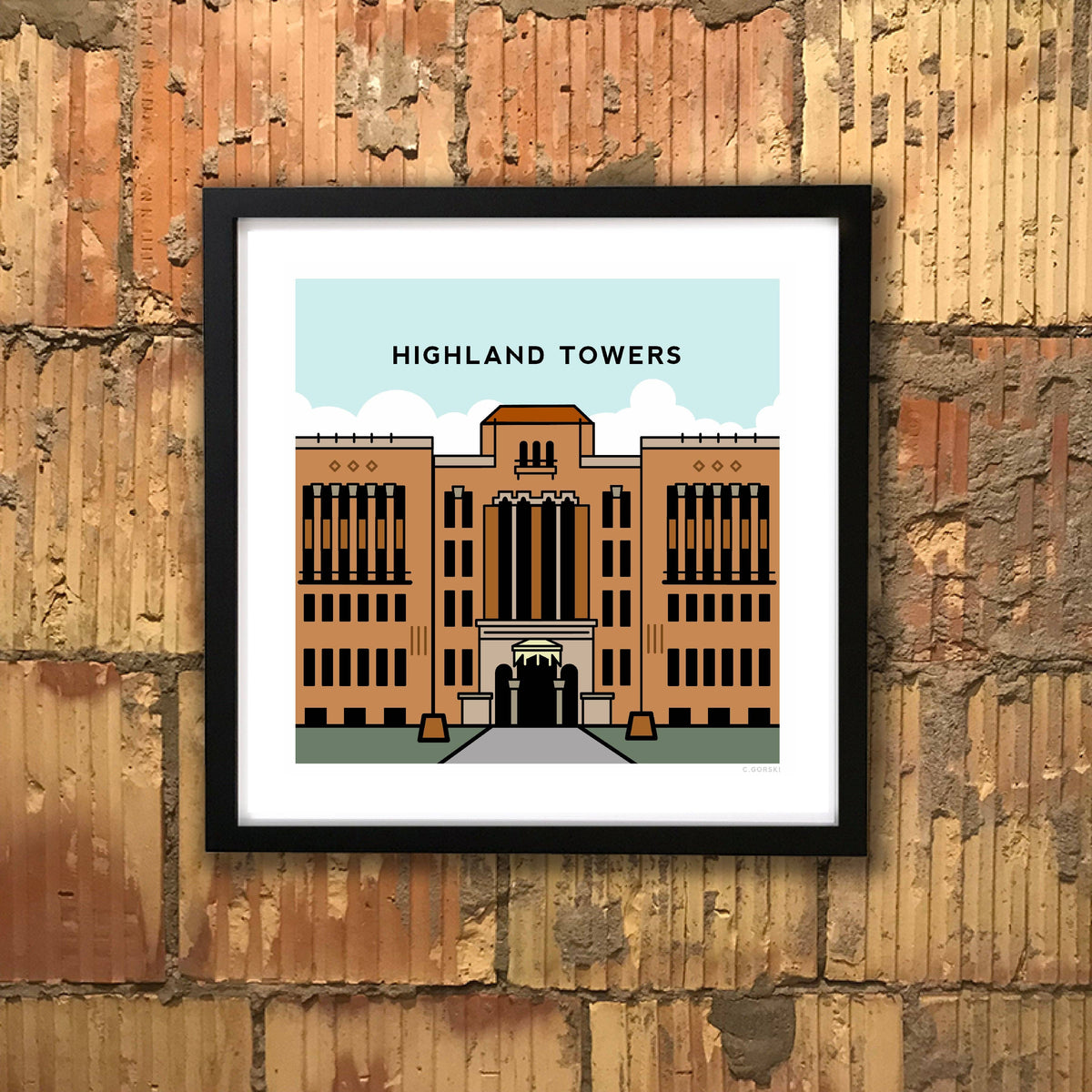 Highland Towers print
