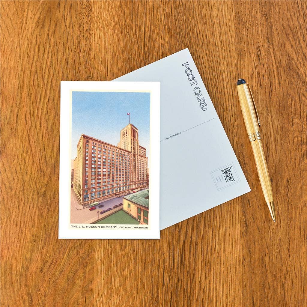 Postcard MI-152 Hudson Company, Detroit