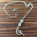 Stainless-Steel Crystal Moon Fairy Necklace