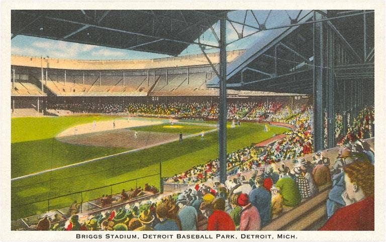Art Print AS-42 Briggs Stadium, Detroit, Michigan