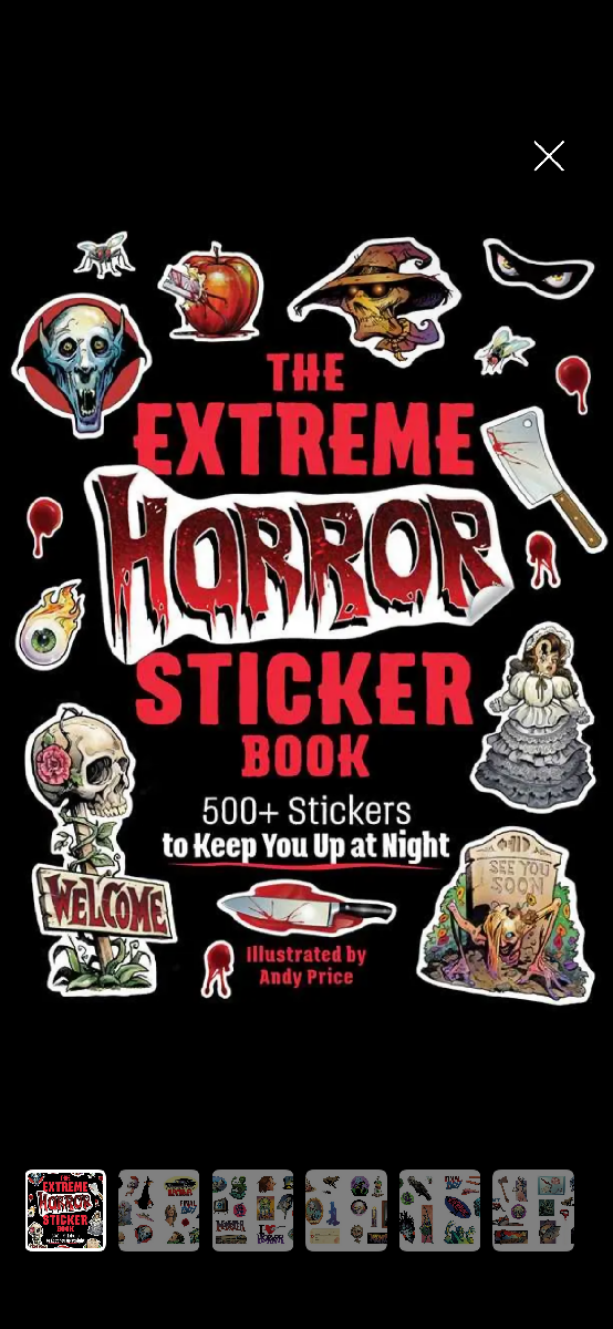 Horror sticker book
