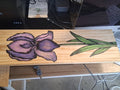 Hand Drawn Iris — 7.25" x 24"