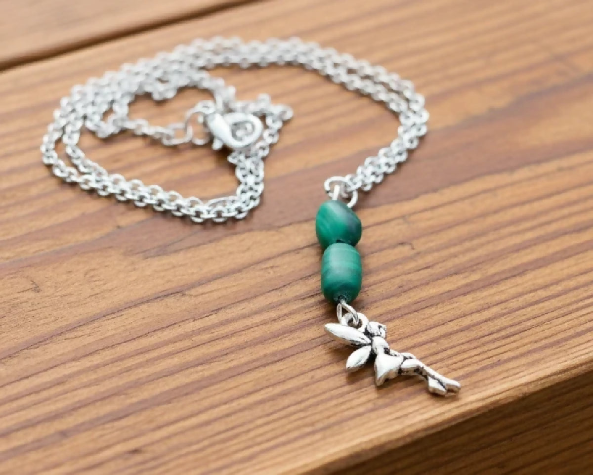 Stainless-Steel Crystal Fairy Necklace
