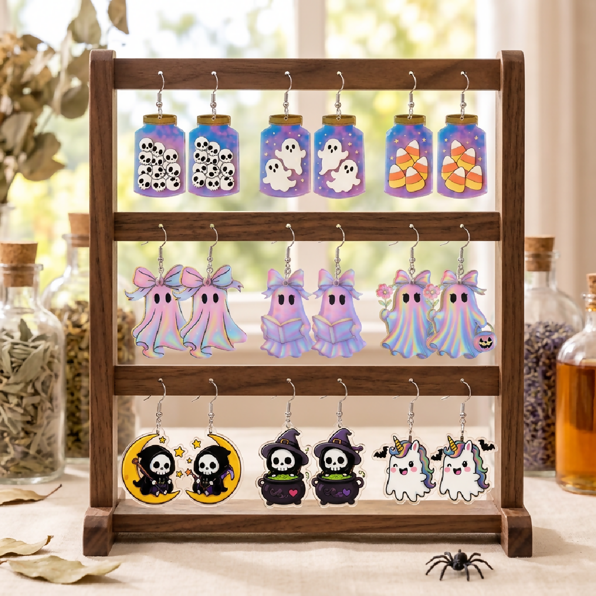 Sterling Silver Halloween Earrings