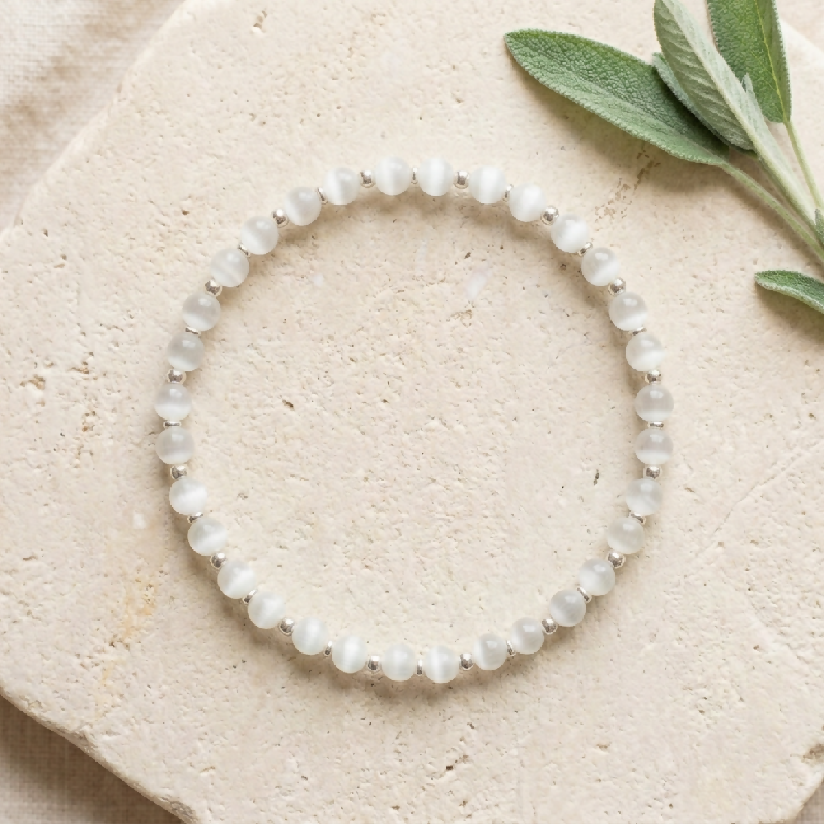 Selenite Bracelet (Cleansing, Manifesting)
