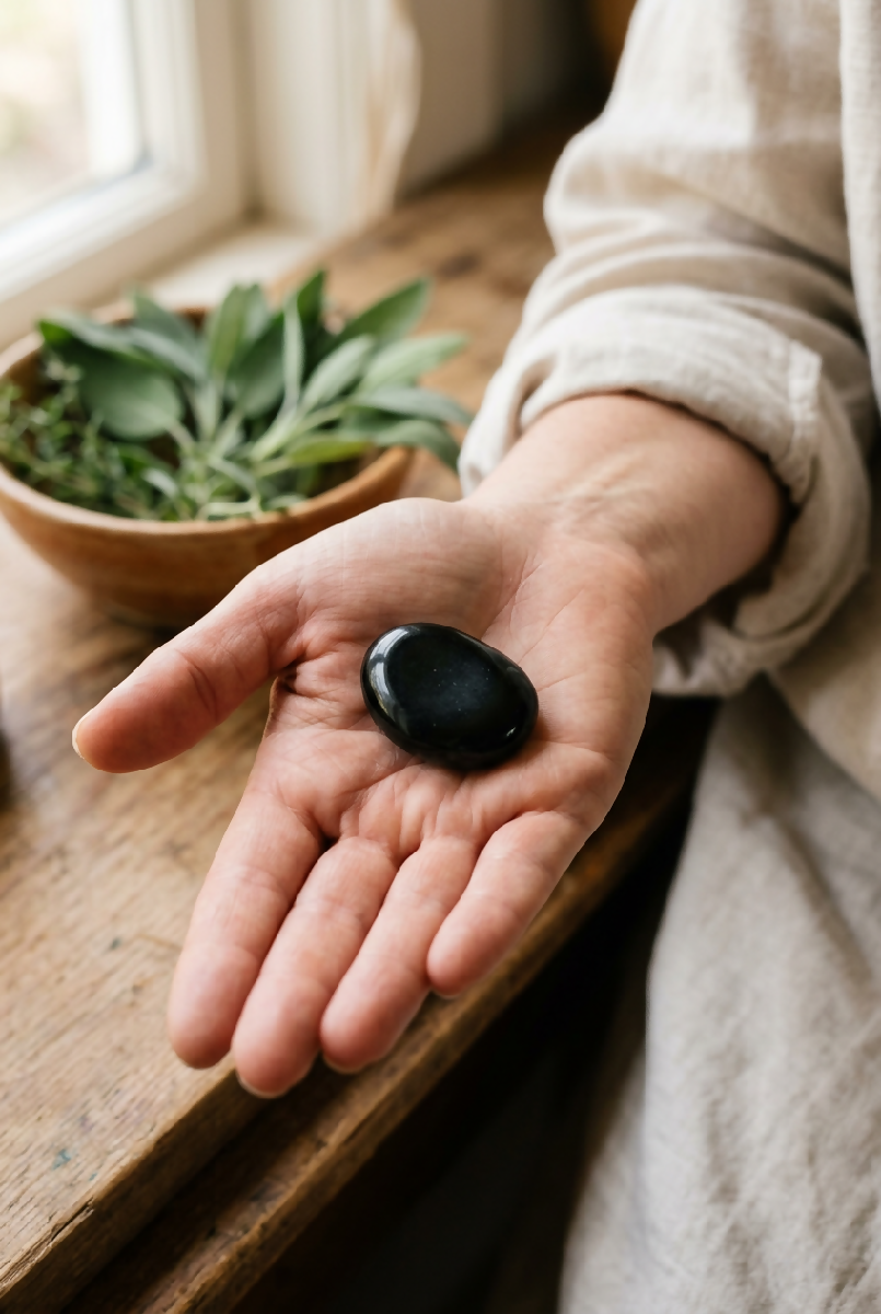 Obsidian Pocket Stone