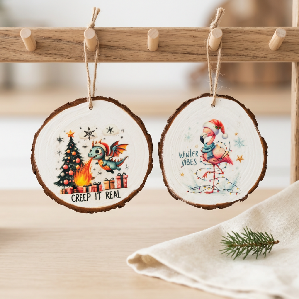 Hand Painted Wood Slices
